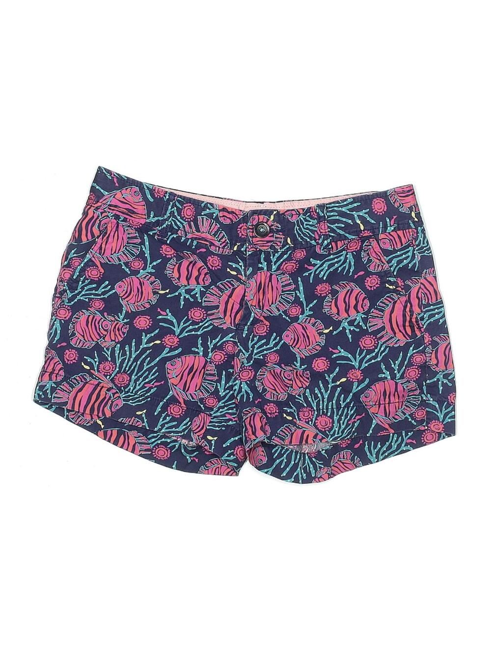 Lilly Pulitzer Shorts Size 2 Callahan Tropical Fish Print